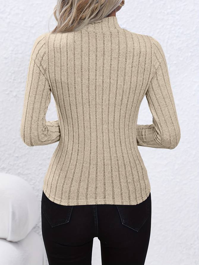 Elegante Comfortabele Dames Coltrui met Lange Mouwen