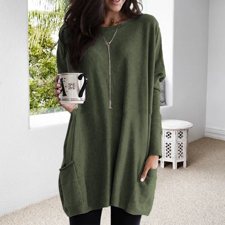 Stijlvolle Comfortabele Oversized Dames Trui met Zak