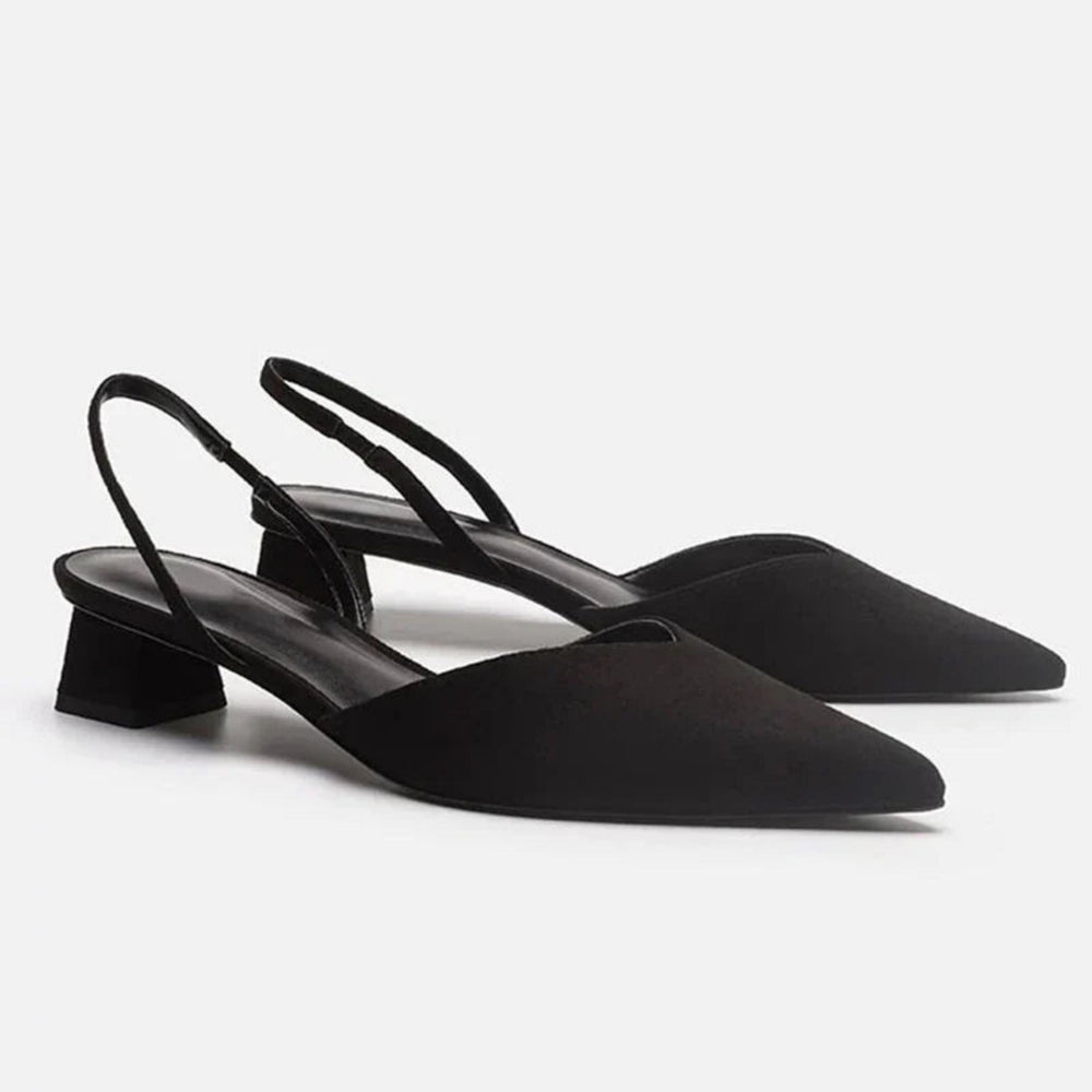 Flavia | Escarpins slingback à talon bas