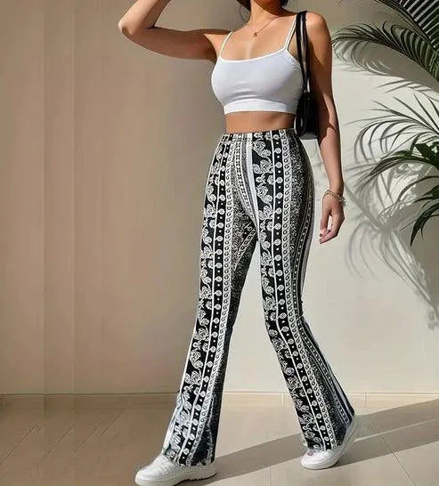 Candence | Printed Flared Pants