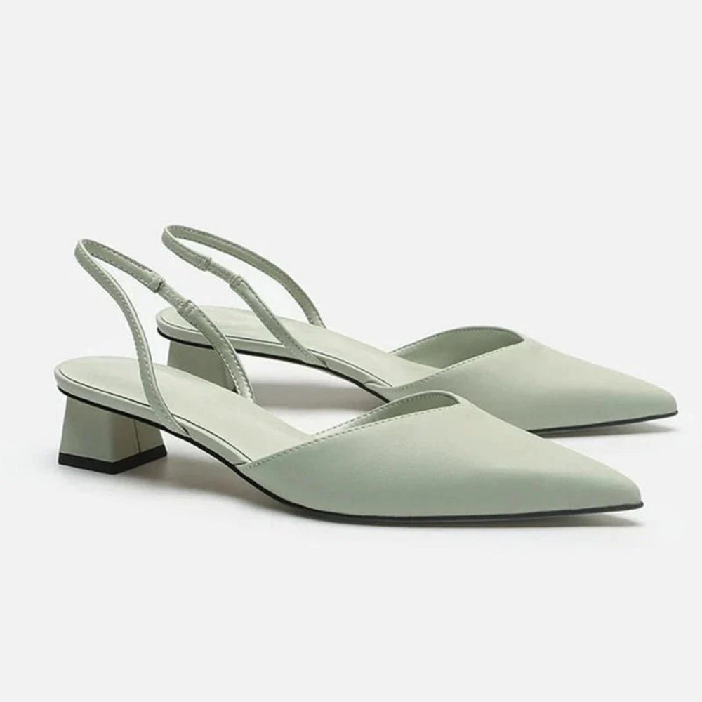 Flavia | Escarpins slingback à talon bas