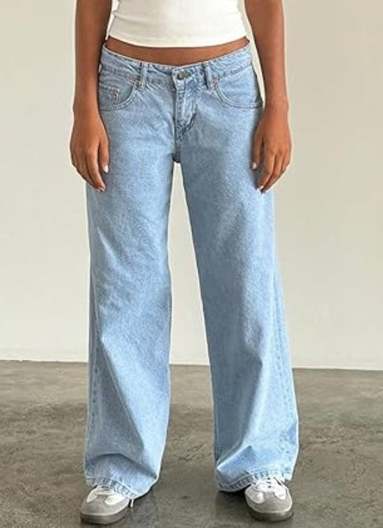 Yaella | Low Rise Straight-Leg Dames Jeans