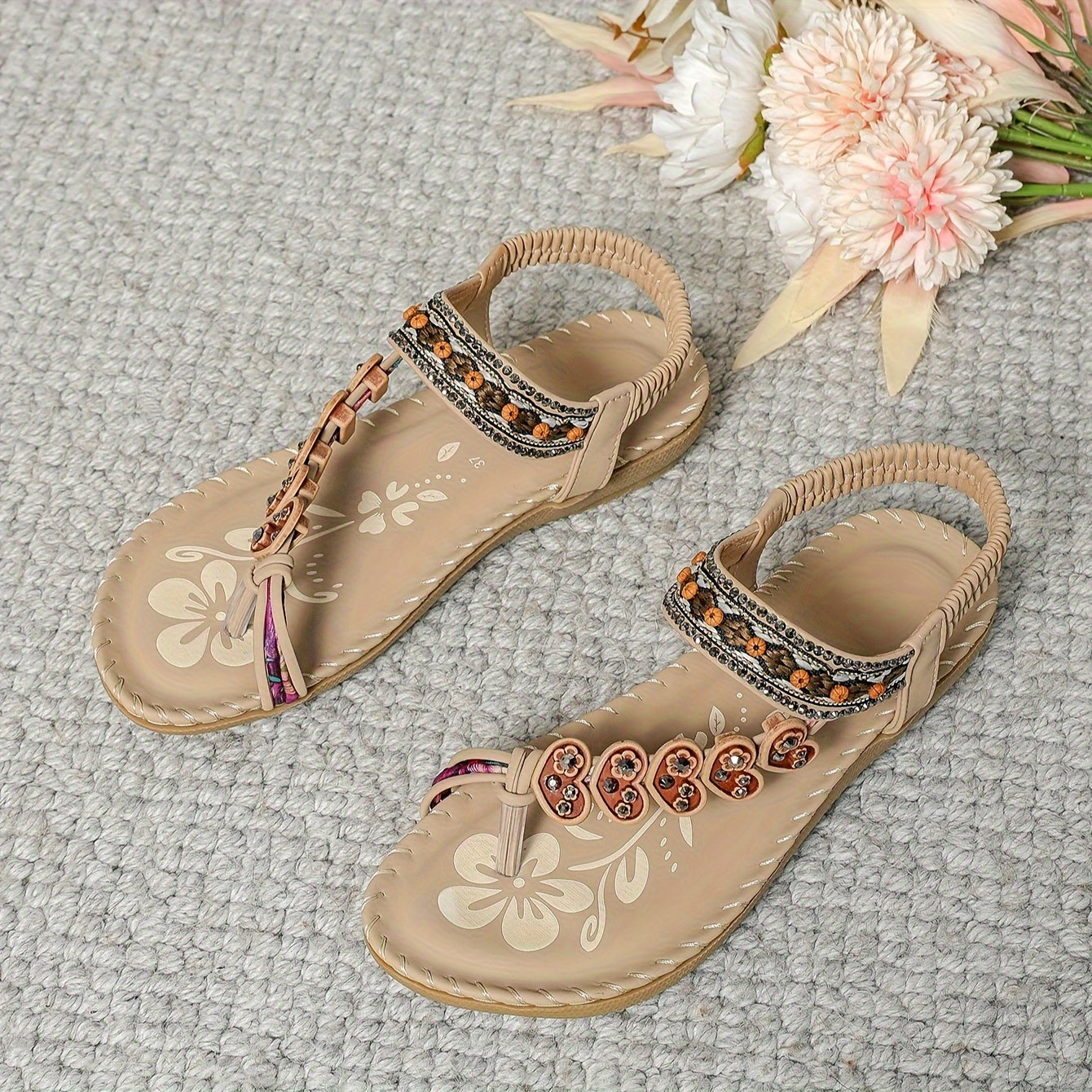Stijlvolle Dames Orthopedische Sandalen Met Decoratieve Bandjes
