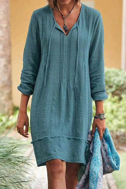 Elliott | Bohemian Cotton Tunic Dress
