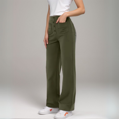 Scarlette | High-Waist Wide-Leg Broek