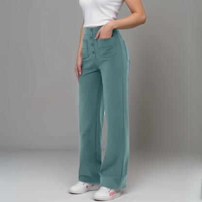 Scarlette | High-Waist Wide-Leg Broek