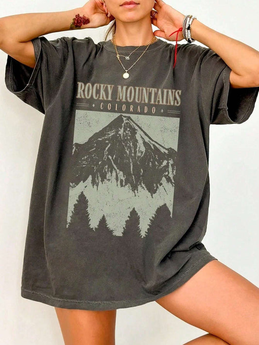 Stijlvolle Oversized Vrouwen T-shirt Met Print