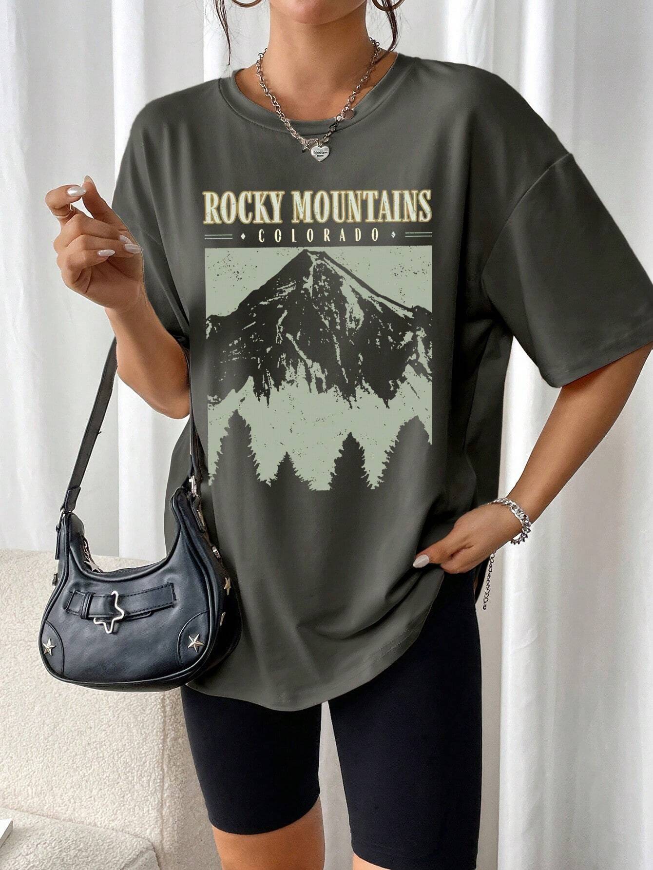 Stijlvolle Oversized Vrouwen T-shirt Met Print