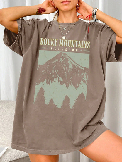 Stijlvolle Oversized Vrouwen T-shirt Met Print