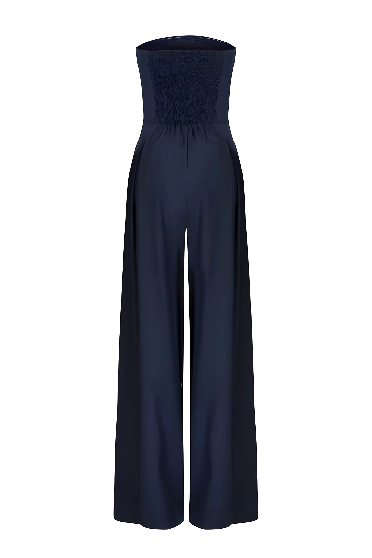 Combinaison bustier chic pour femmes avec taille haute et pantalons larges