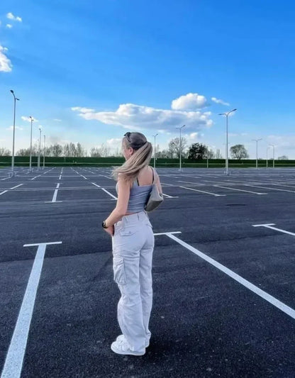 Violette | Cargo Broek met Verstelbare Taille