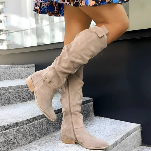 Qwynn | Elegant Over-the-Knee Suede Boots