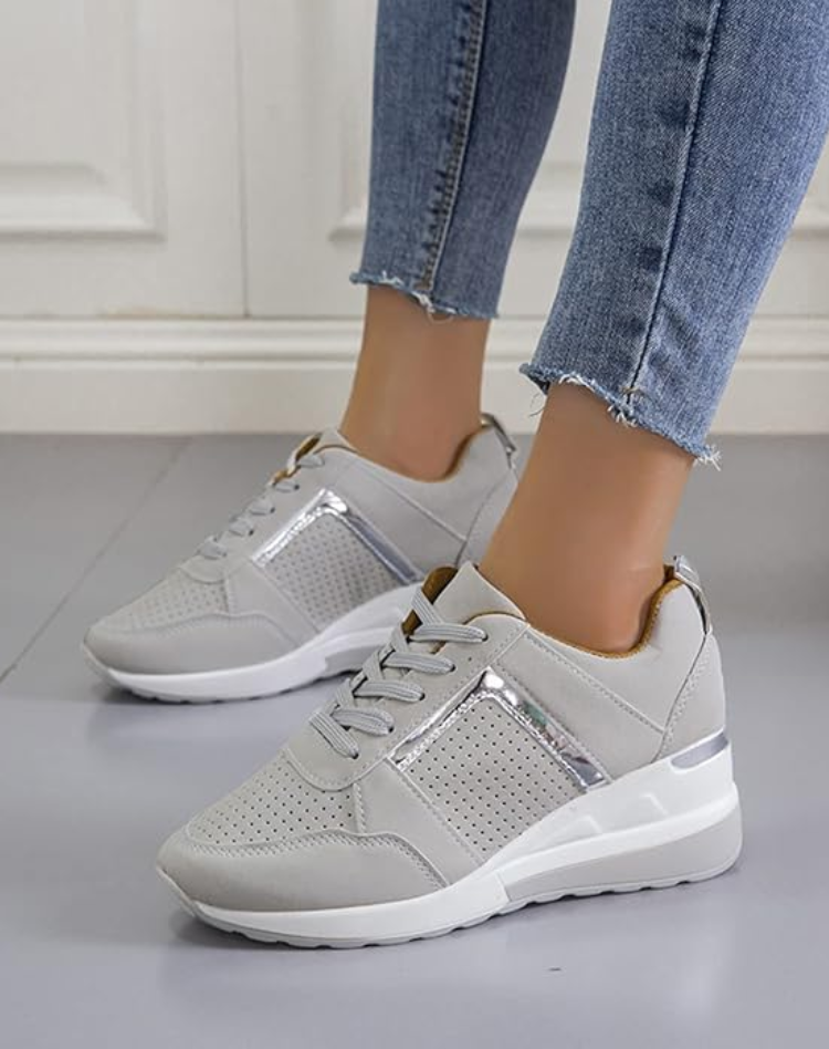 Comfortable Women's Sneakers with Elevated Sole