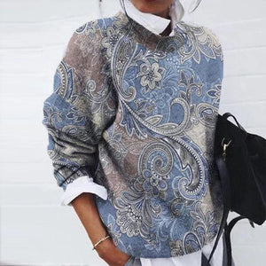 Meghan | Sweatshirt à motif paisley