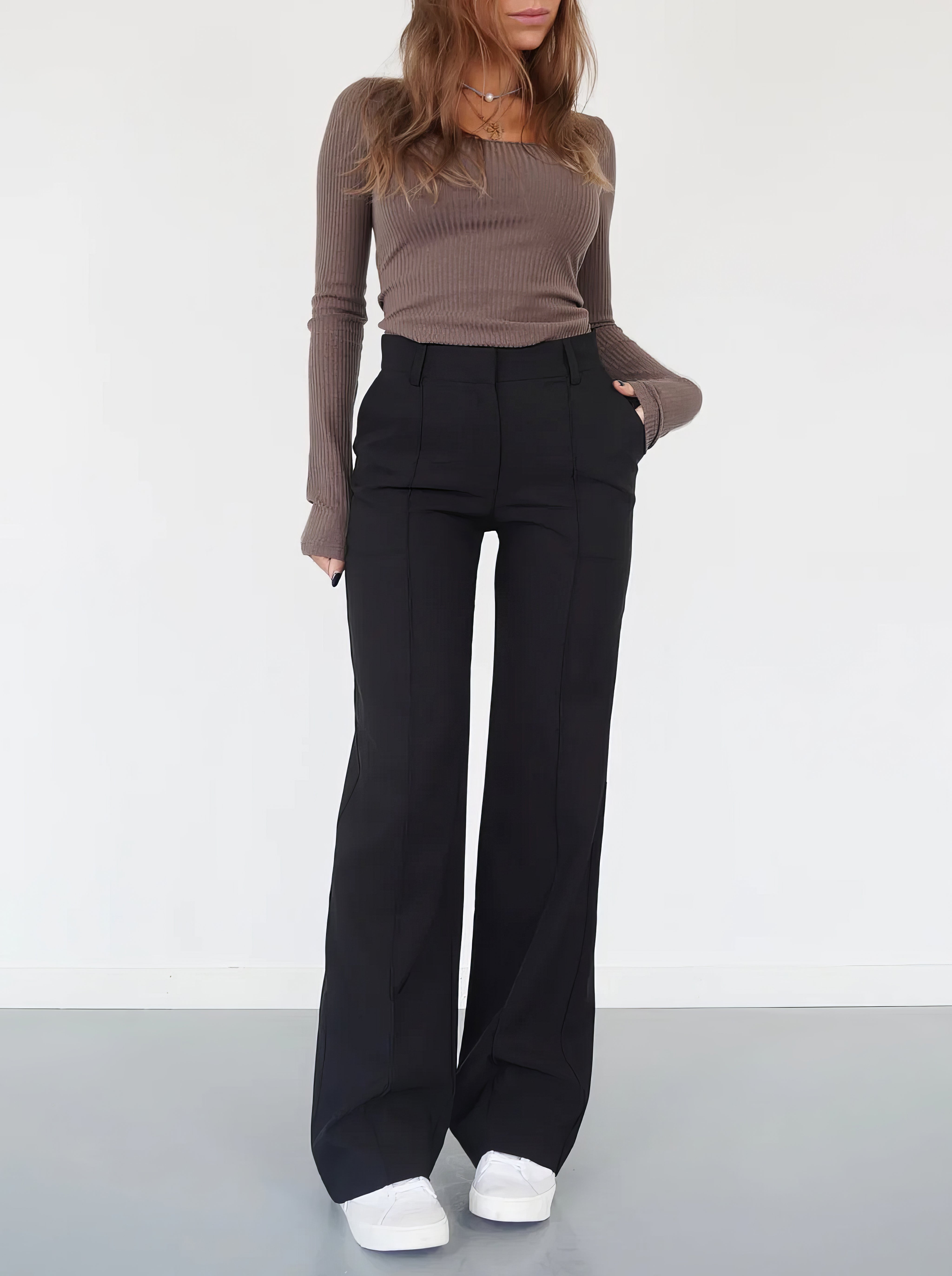 Keny | Tailored Pantalon met Rechte Pijpen