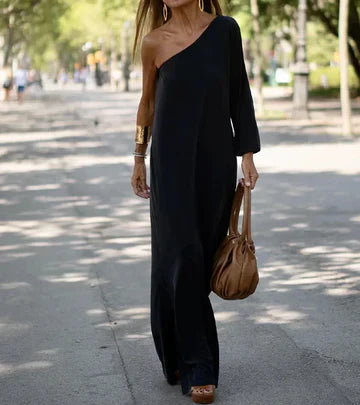 Anemone | Elegant One-Shoulder Maxi Dress