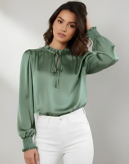 Angela | Blouse avec Nœud