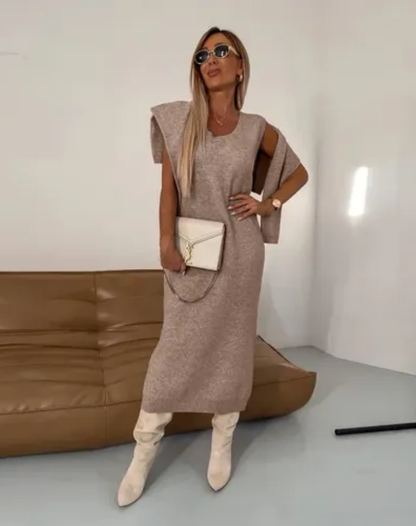 Anouk | Knitted Turtleneck Dress
