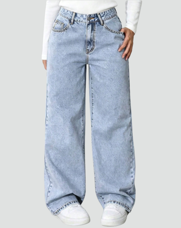 Trendy comfortabele dames denim broek