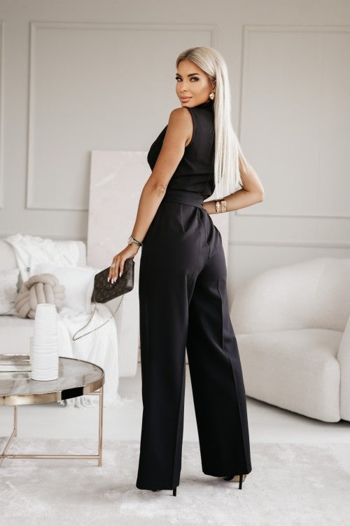 Rowan | Elegante Witte Jumpsuit met Ceintuur