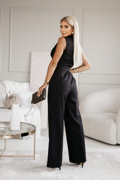 Rowan | Elegante Witte Jumpsuit met Ceintuur