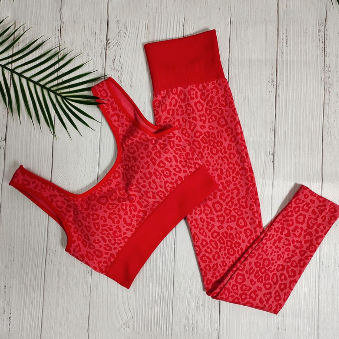 Vyla | Leopard Print Sports Set