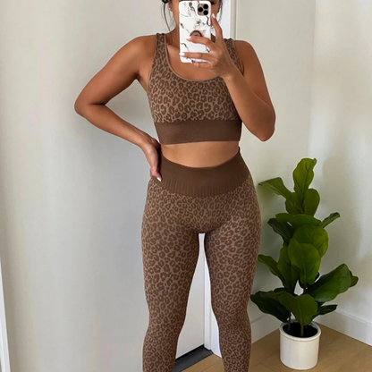 Vyla | Leopard Print Sports Set