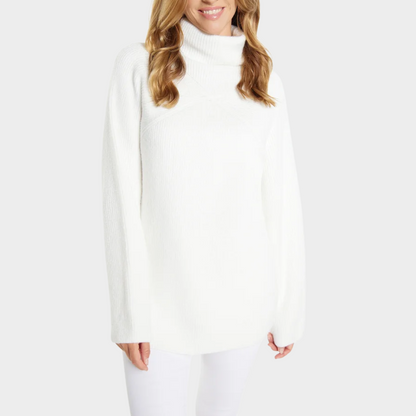 Oversized Warm Women's Turtleneck Sweater with Soft Fabric