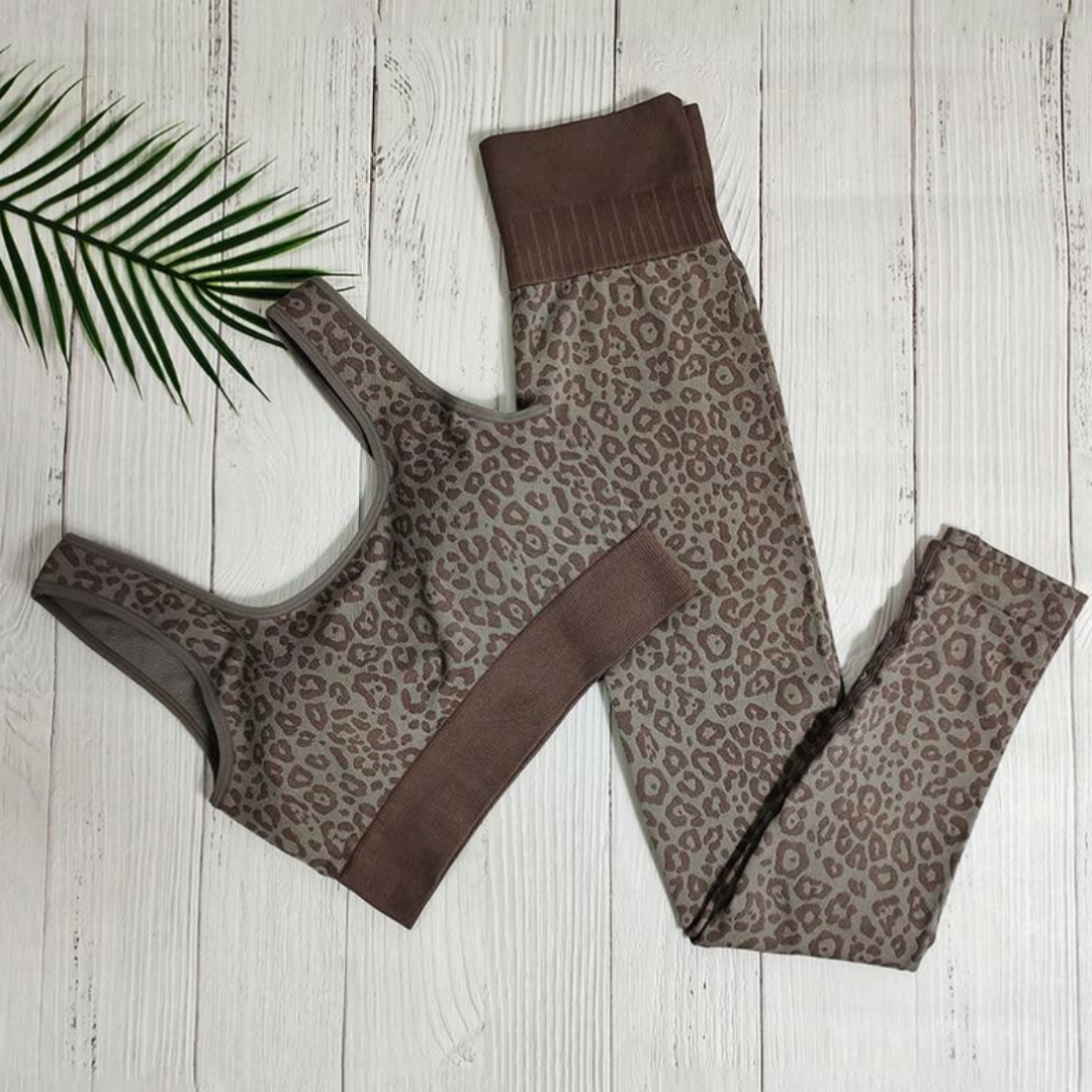 Vyla | Leopard Print Sports Set