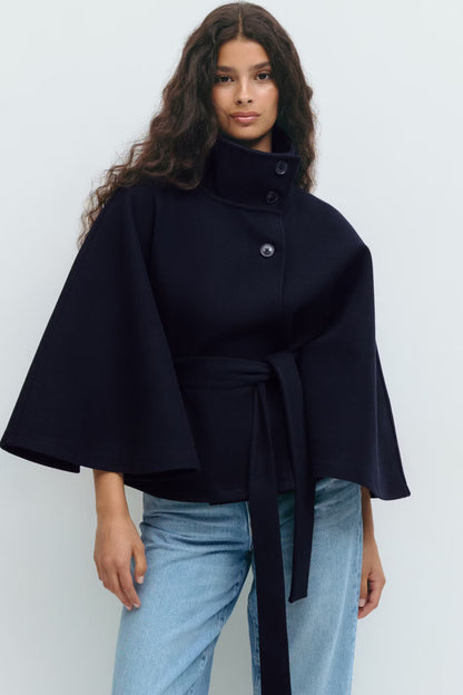 Chique Oversized Dames Mantel Jas met Ceintuur