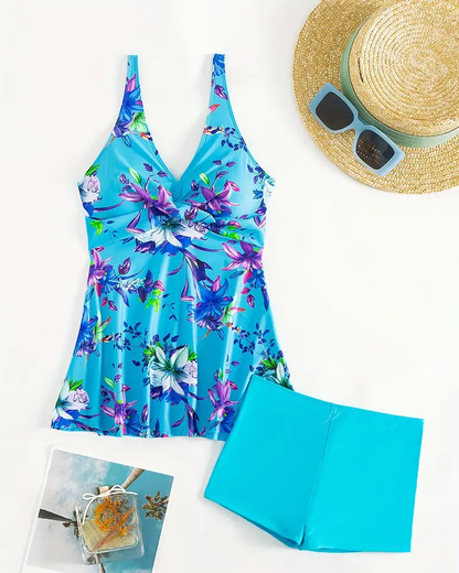 Feike | Elegante Swimdress met Tropische Print