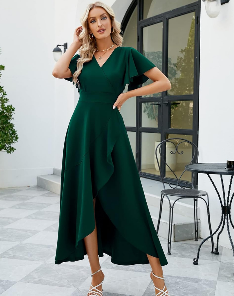 Julietta | Knoop Jurk met Taille Detail voor Dames