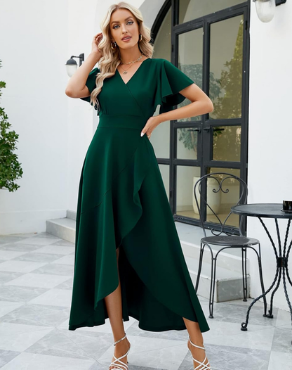 Julietta | Knoop Jurk met Taille Detail voor Dames