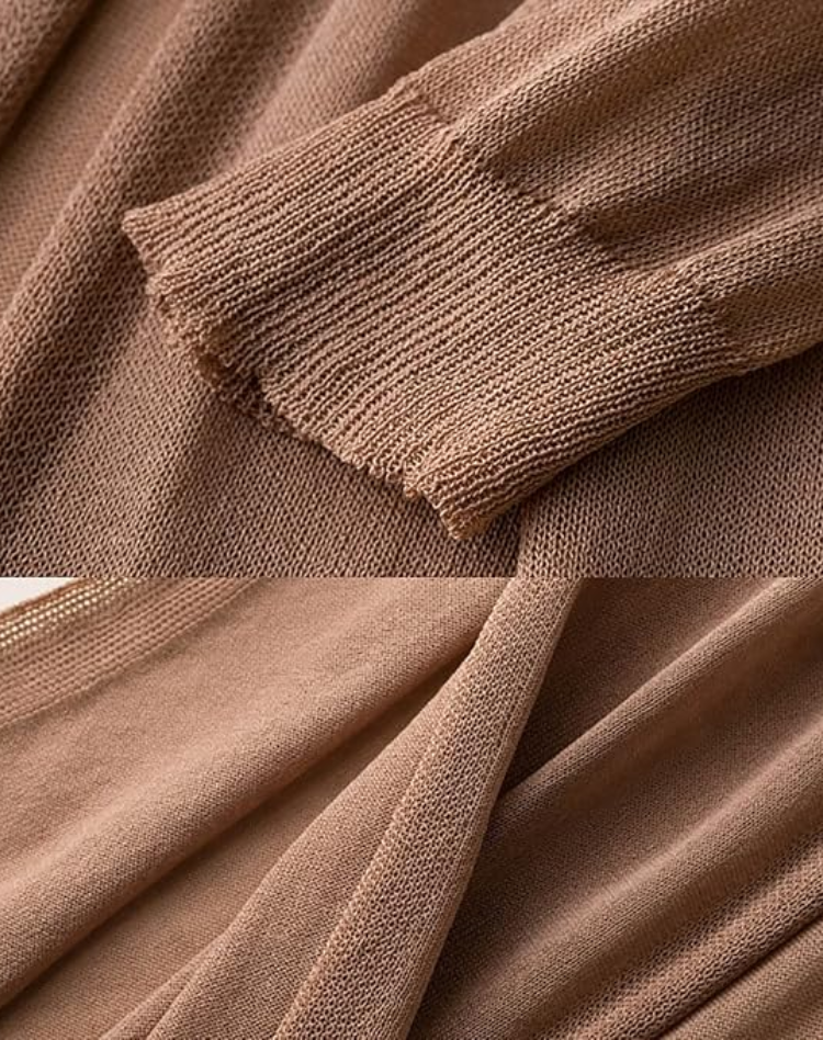 Lange Zachte Dames Cardigan met Open Voorkant