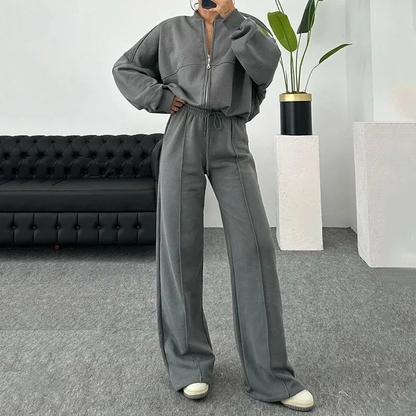 Comfortabele Oversized Loungewear Set met Wijde Broek