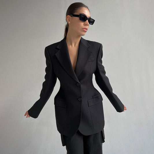 Damia | Getailleerde Blazer met Powerlook