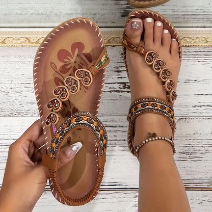 Stijlvolle Dames Orthopedische Sandalen Met Decoratieve Bandjes