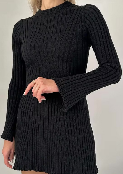 Presleigh | Cozy Ribbed Sweater Dress
