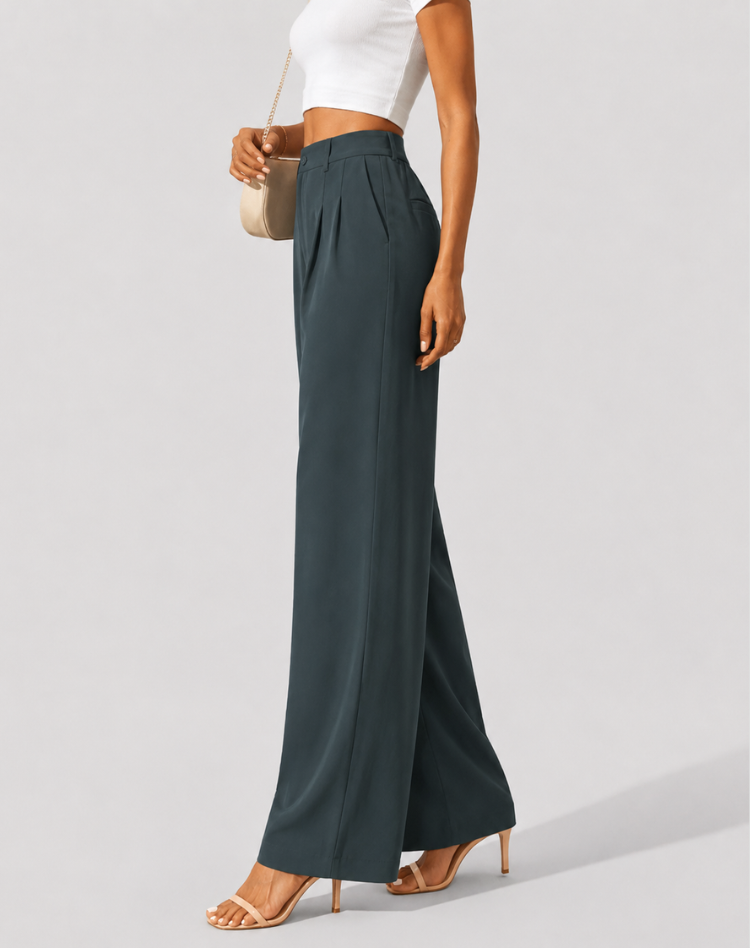 Carlein | Wijde High-Waisted Broek