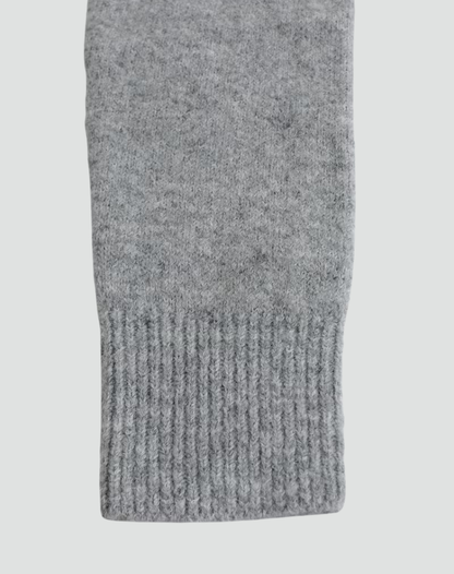 Pull col roulé chaud tricoté pour femmes à manches longues