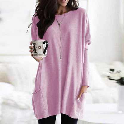 Stijlvolle Comfortabele Oversized Dames Trui met Zak