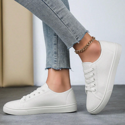 Stijlvolle Dames Sneakers met Luchtige Perforatie