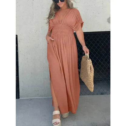 Shina | V-Neck Maxi Jurk