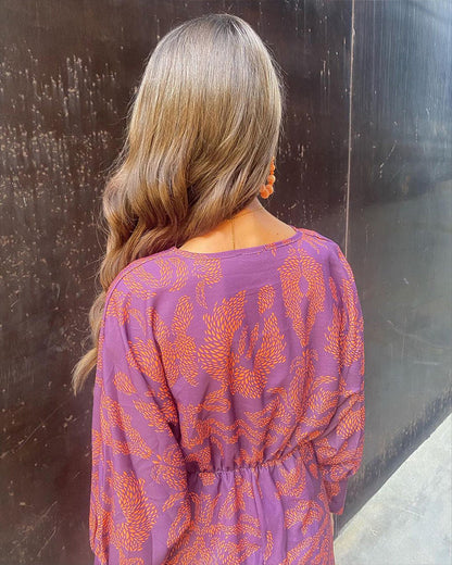 Catrina | Bohemian Midi Jurk met Print