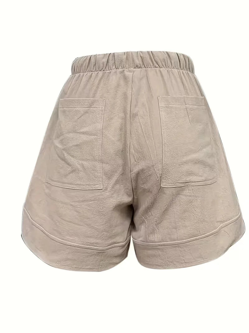 Korte broek met elastische taille