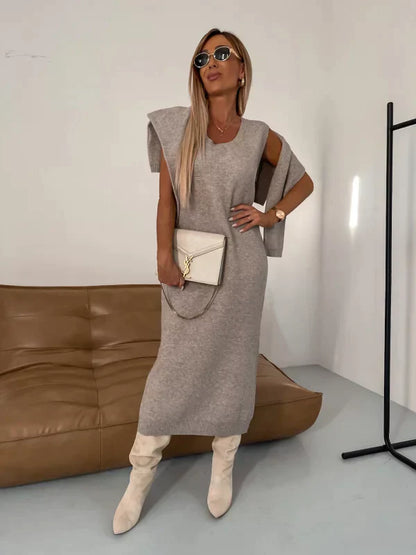 Anouk | Gebreide Turtleneck Jurk