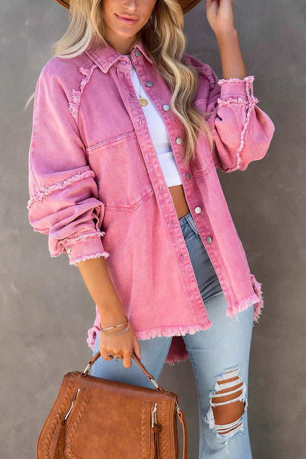 Trendy stijlvolle dames denim jacket