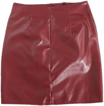 Dames Plooirok met Asymmetrische Zoom en Hoge Taille