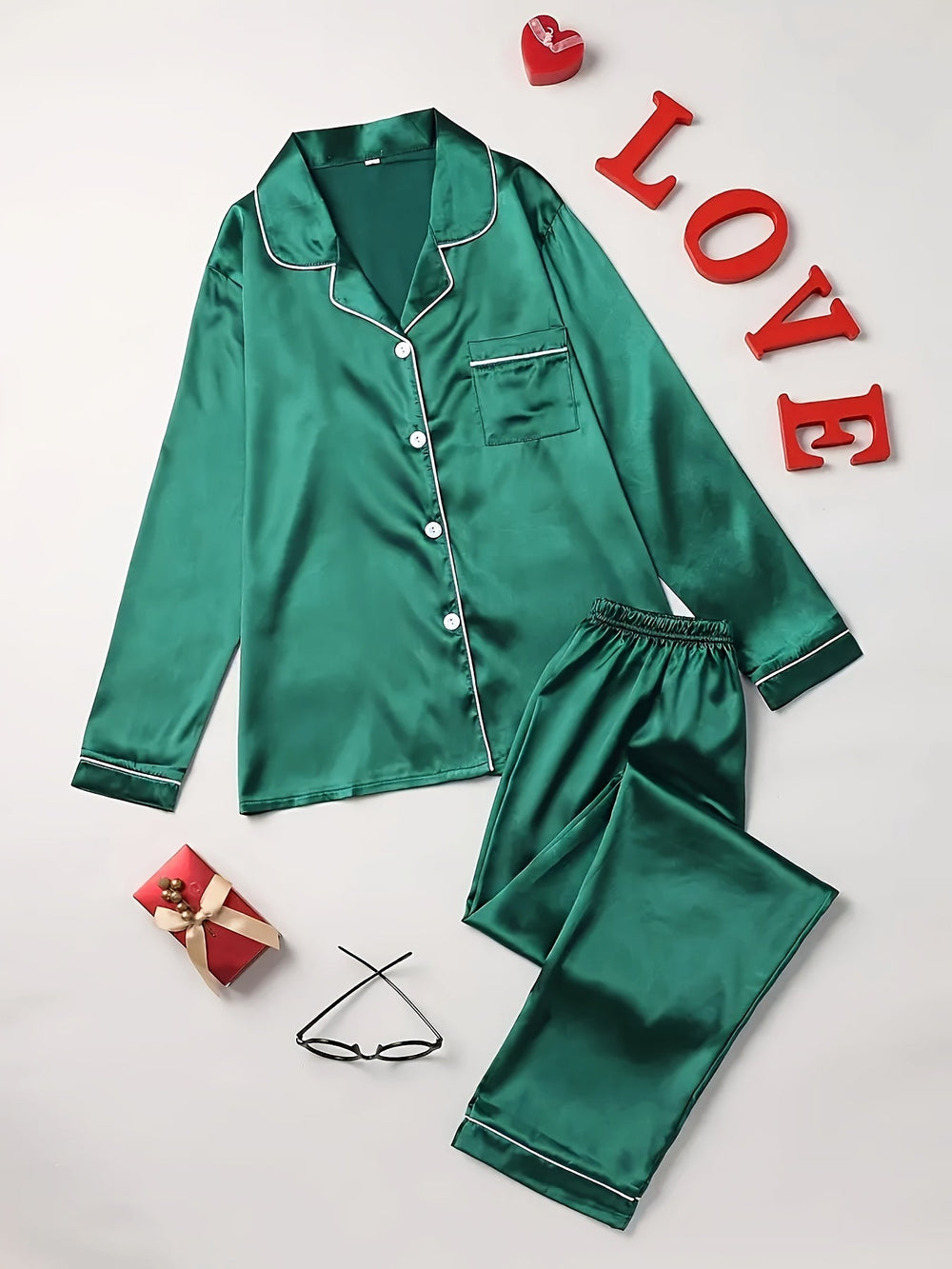 Suze | Luxe Satin Pajama Set