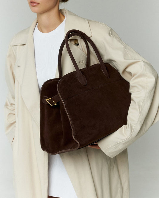 Janae | Suede Structured Tote